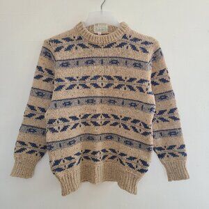 Vintage Gaeltarra Unisex County Mayor Ireland Sweater Wool Fair Isle Size 36 S/M